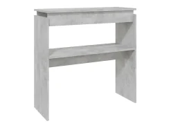 Mesa consola madera de ingeniería gris 80x30x80 cm