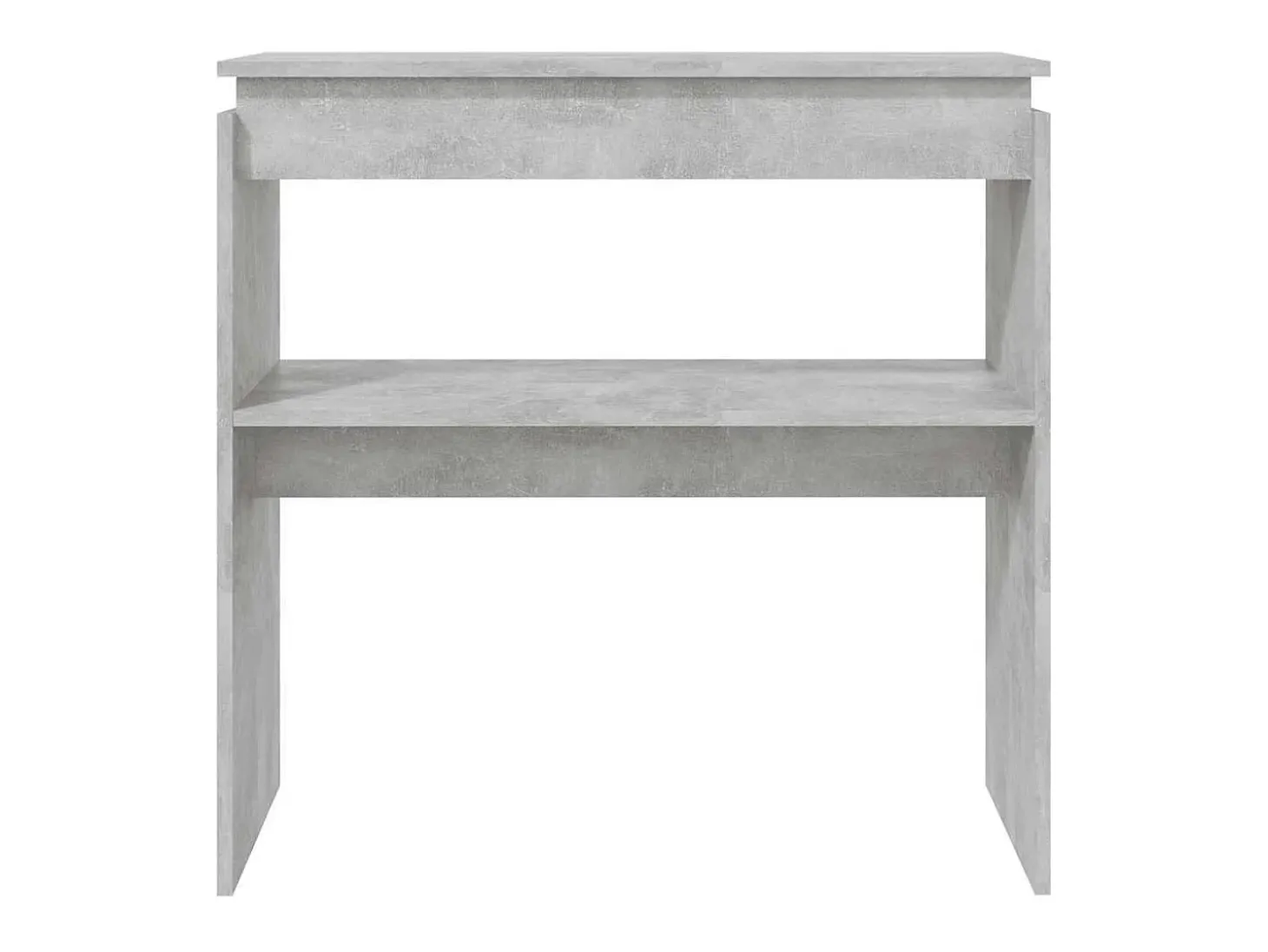 Mesa consola madera de ingeniería gris 80x30x80 cm