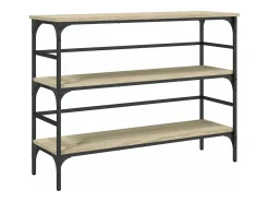 Mesa consola madera de ingeniería roble Sonoma 100x32x75 cm