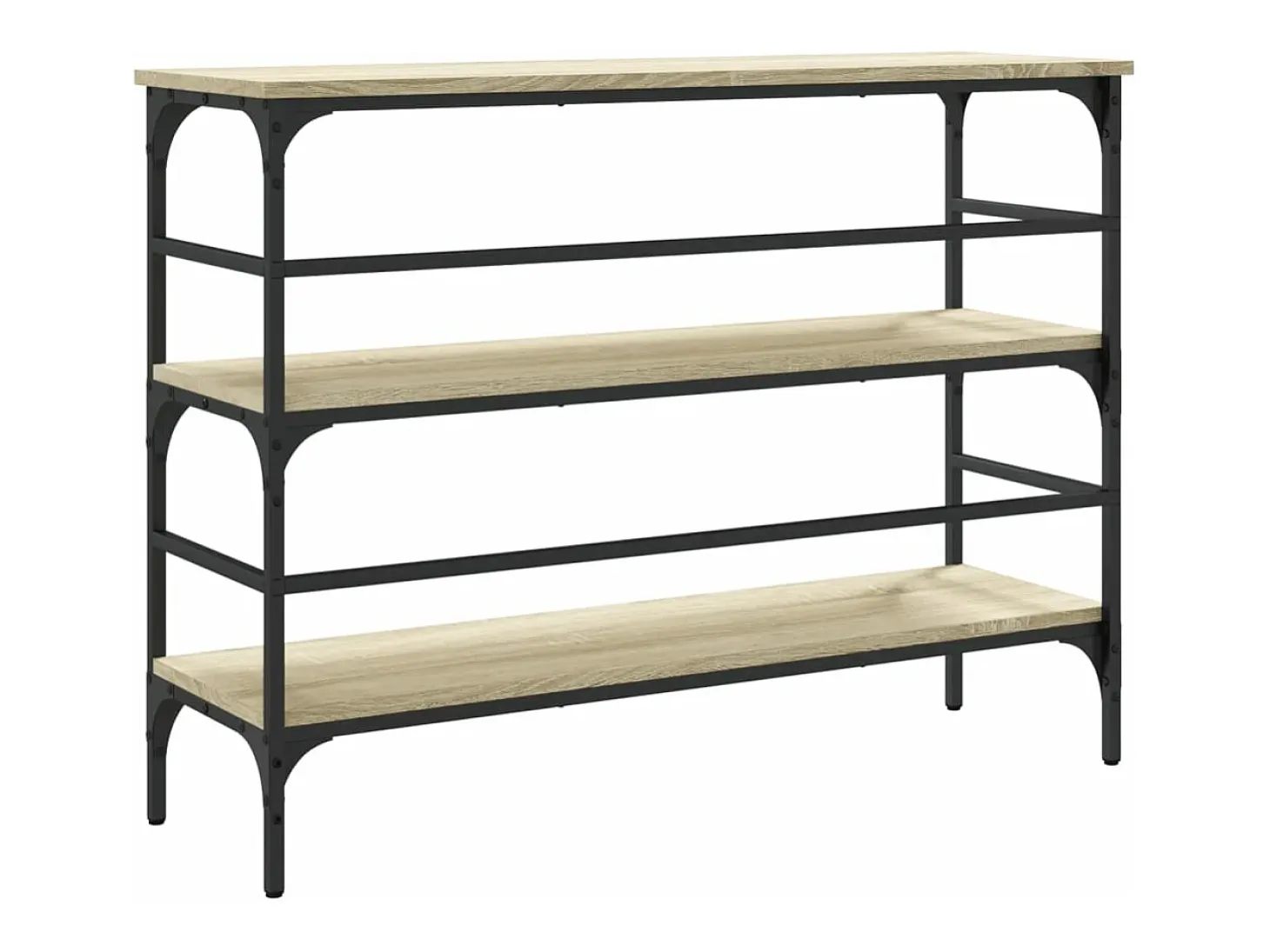 Mesa consola madera de ingeniería roble Sonoma 100x32x75 cm