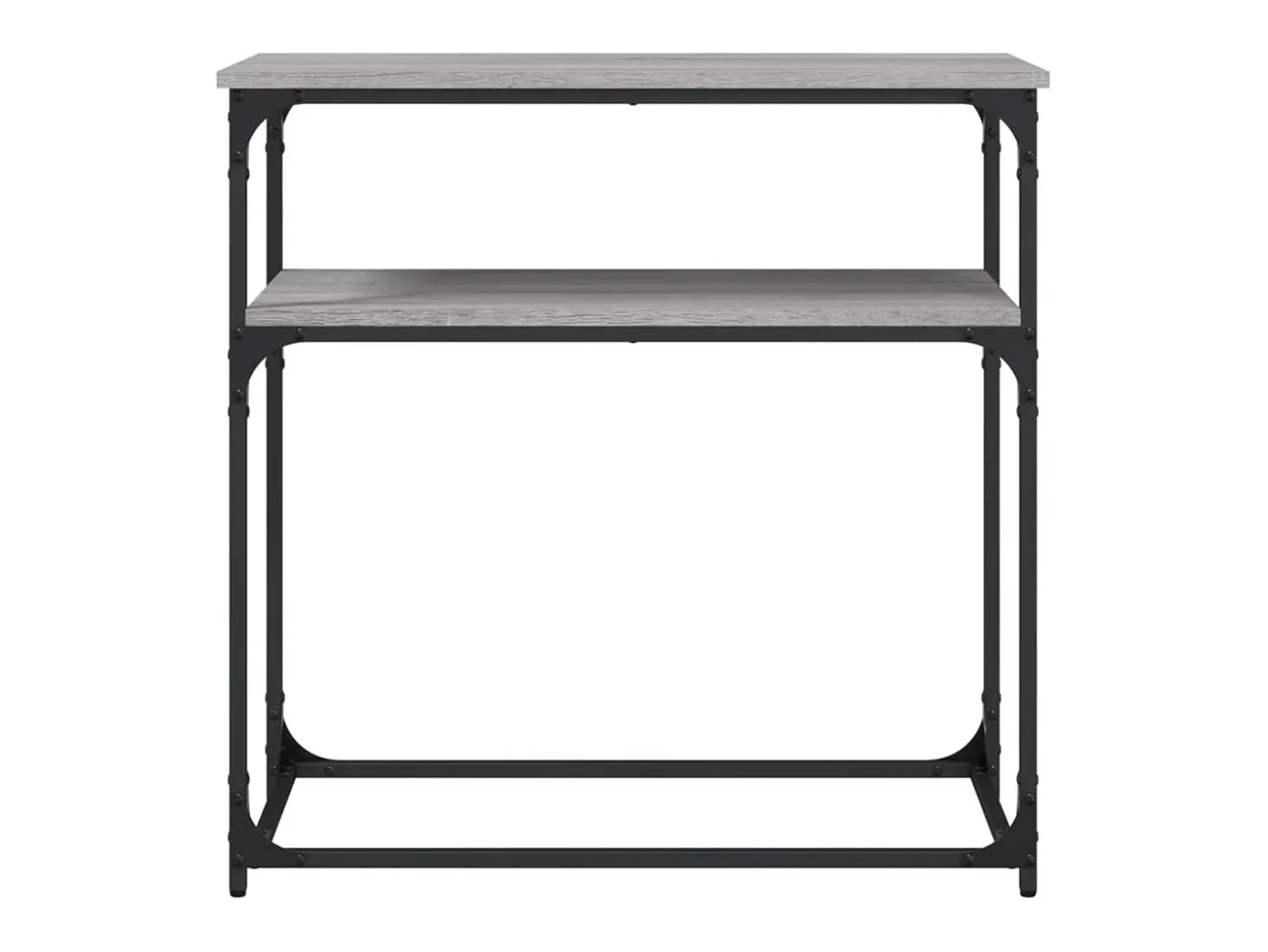 Mesa consola madera de ingeniería gris Sonoma 75x35,5x75 cm ES541400