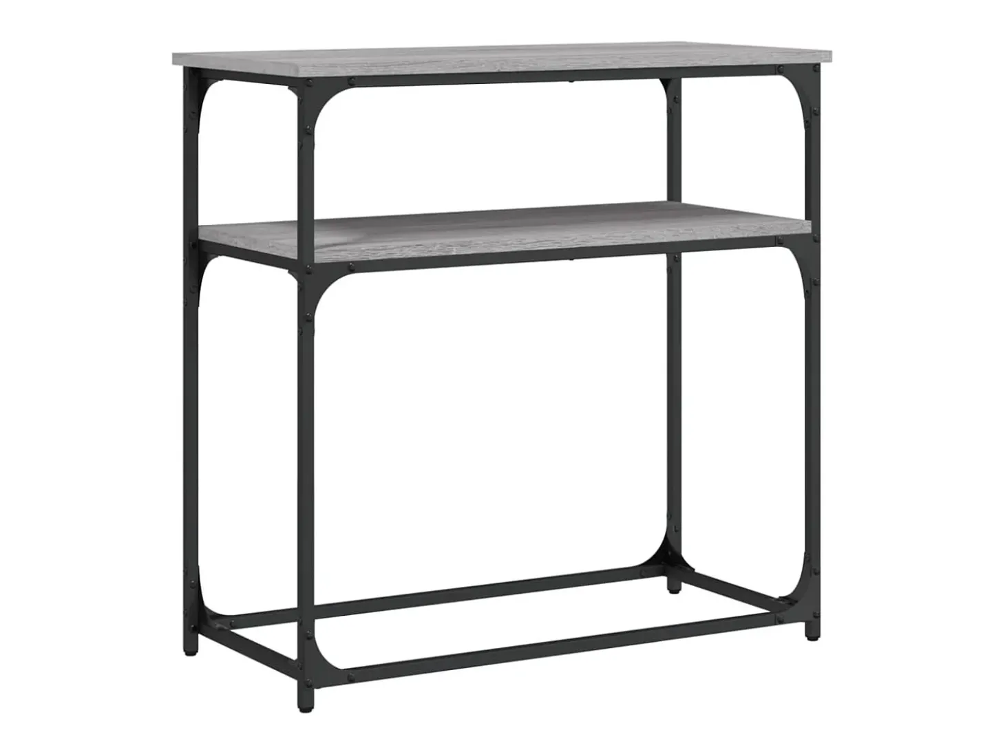 Mesa consola madera de ingeniería gris Sonoma 75x35,5x75 cm ES541400