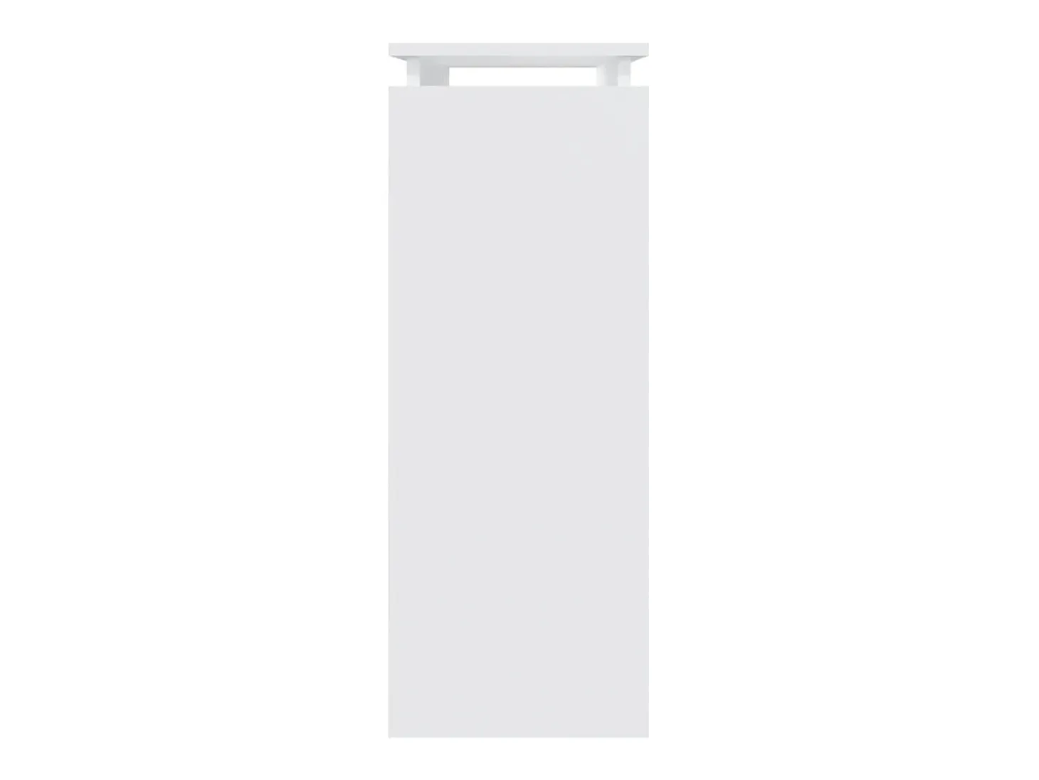 Mesa consola madera de ingeniería blanca 80x30x80 cm