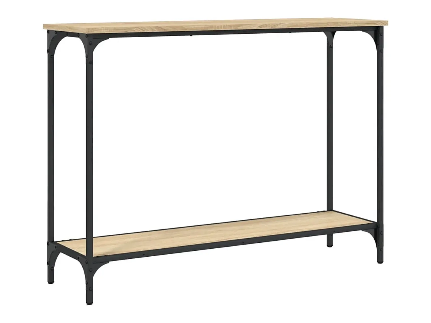 Mesa consola madera de ingeniería roble Sonoma 101x30,5x75 cm