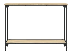 Mesa consola madera de ingeniería roble Sonoma 101x30,5x75 cm