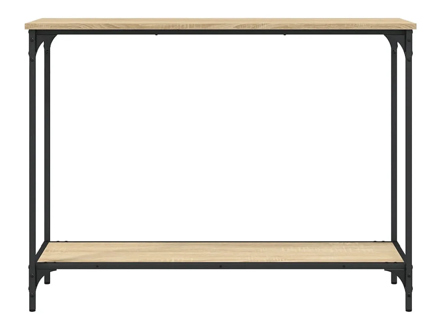 Mesa consola madera de ingeniería roble Sonoma 101x30,5x75 cm