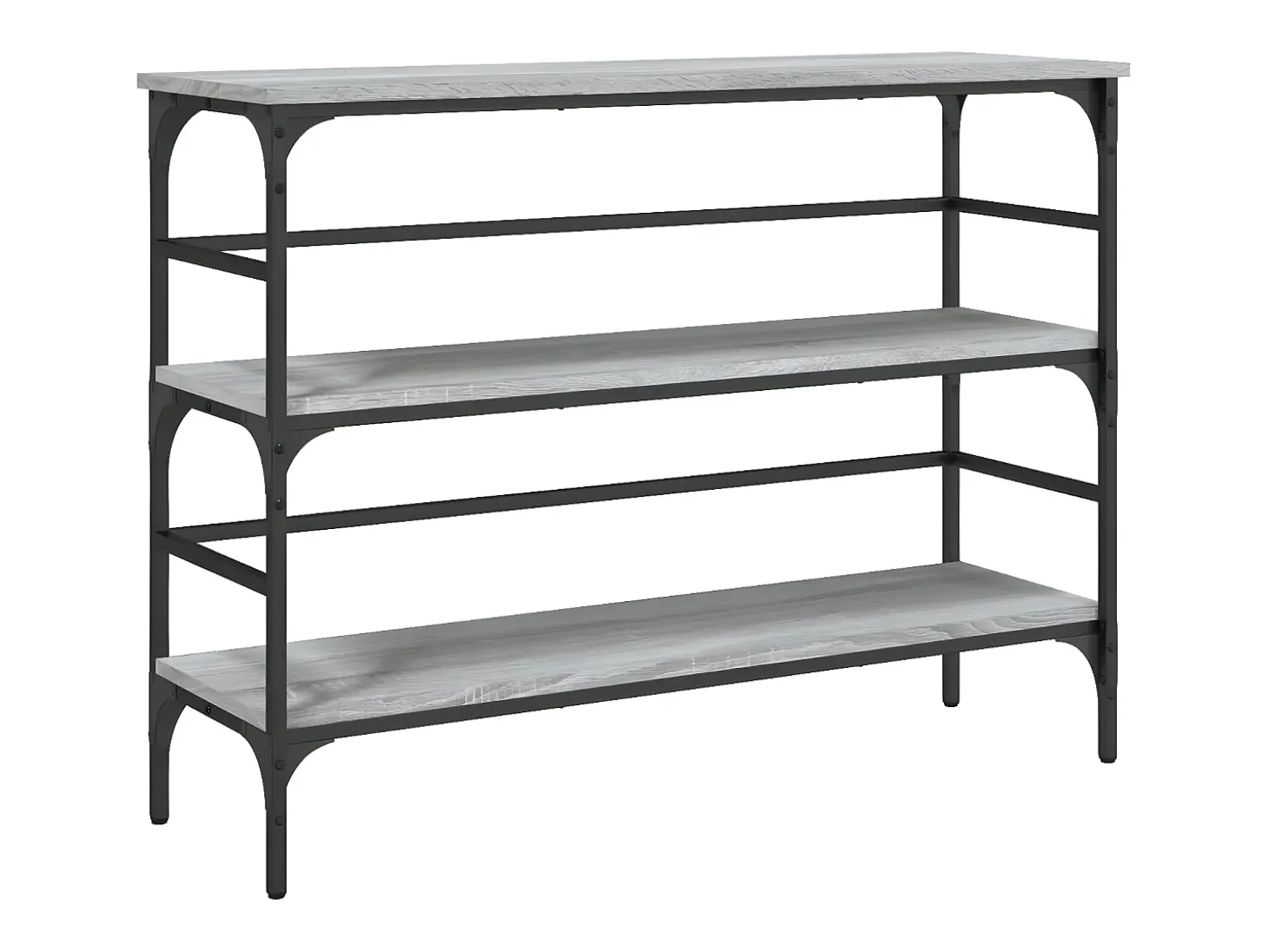 Mesa consola madera de ingeniería gris Sonoma 100x32x75 cm ES259288