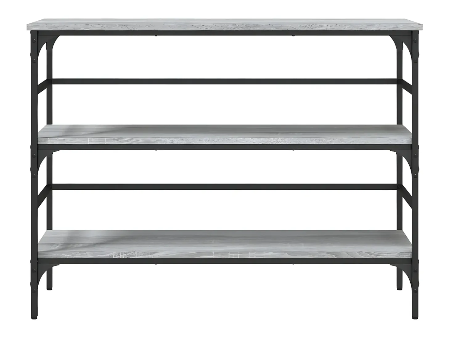 Mesa consola madera de ingeniería gris Sonoma 100x32x75 cm ES259288