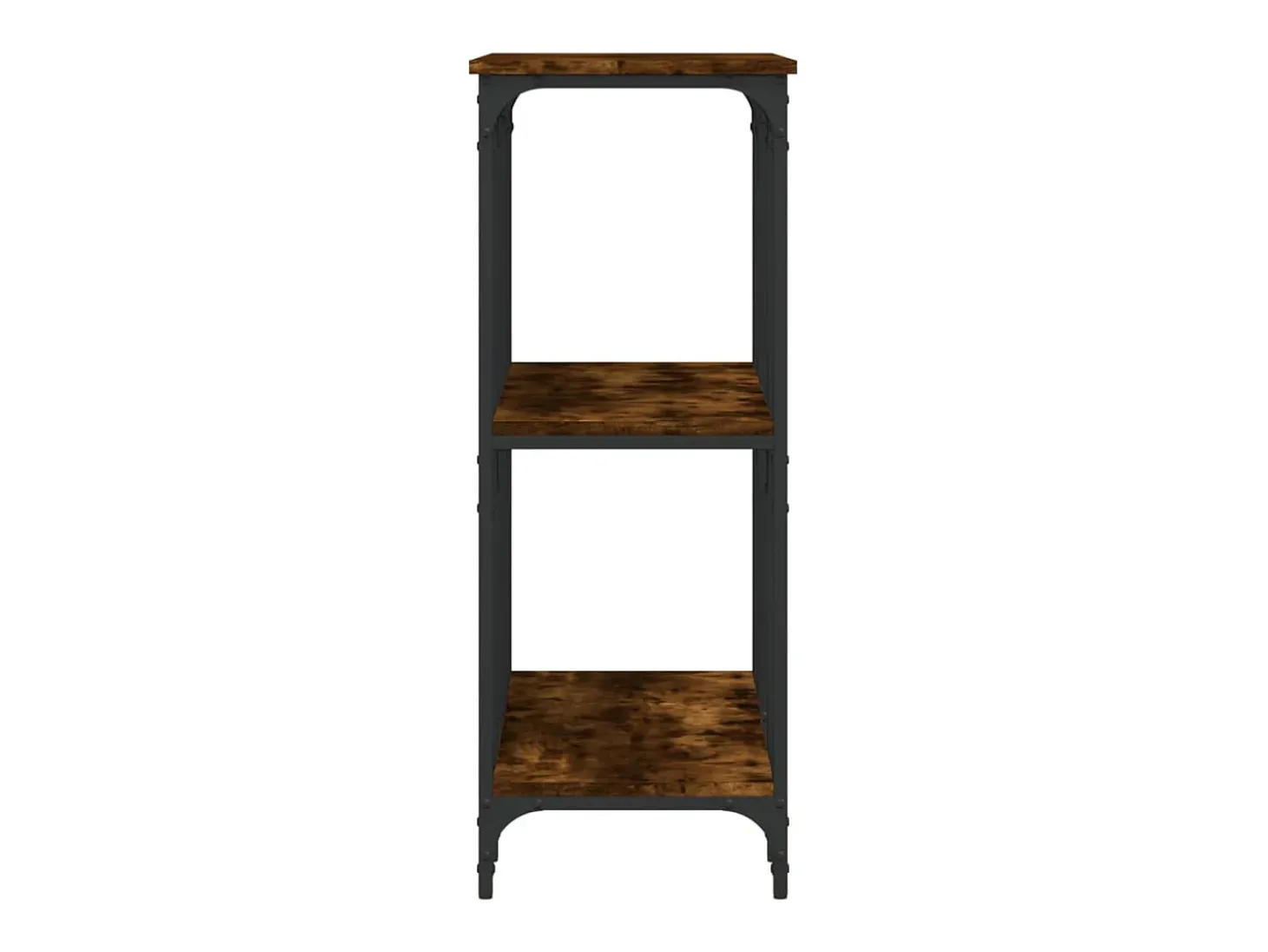 Mesa consola madera de ingeniería roble ahumado 102x35x90 cm ES365204