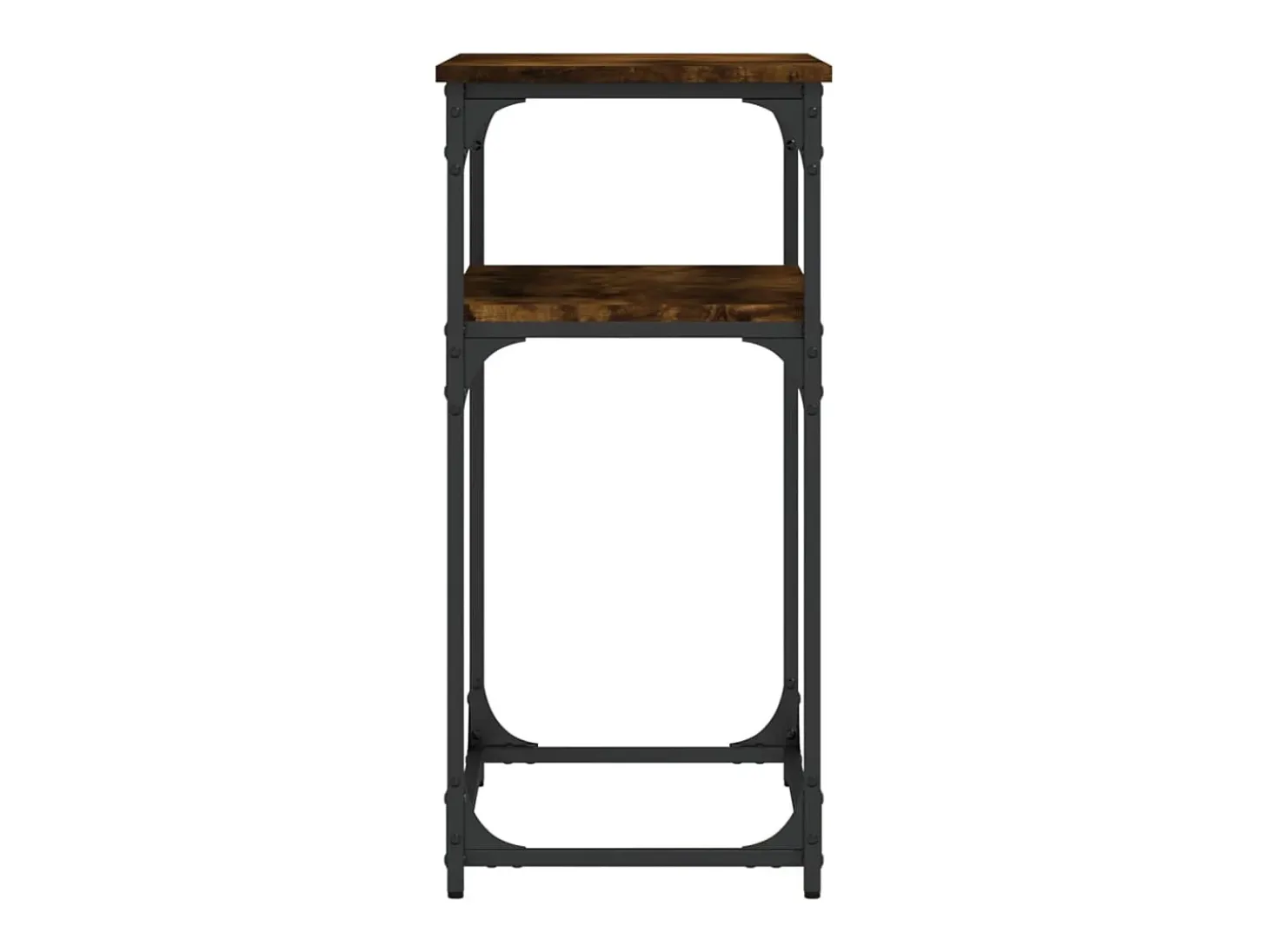 Mesa consola madera de ingeniería roble ahumado 75x35,5x75 cm ES748851
