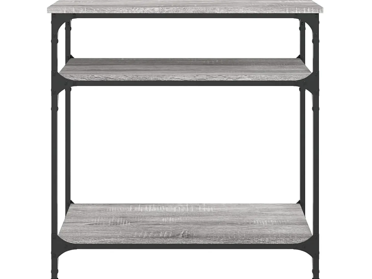 Mesa consola madera de ingeniería gris Sonoma 75x29x75 cm ES838596