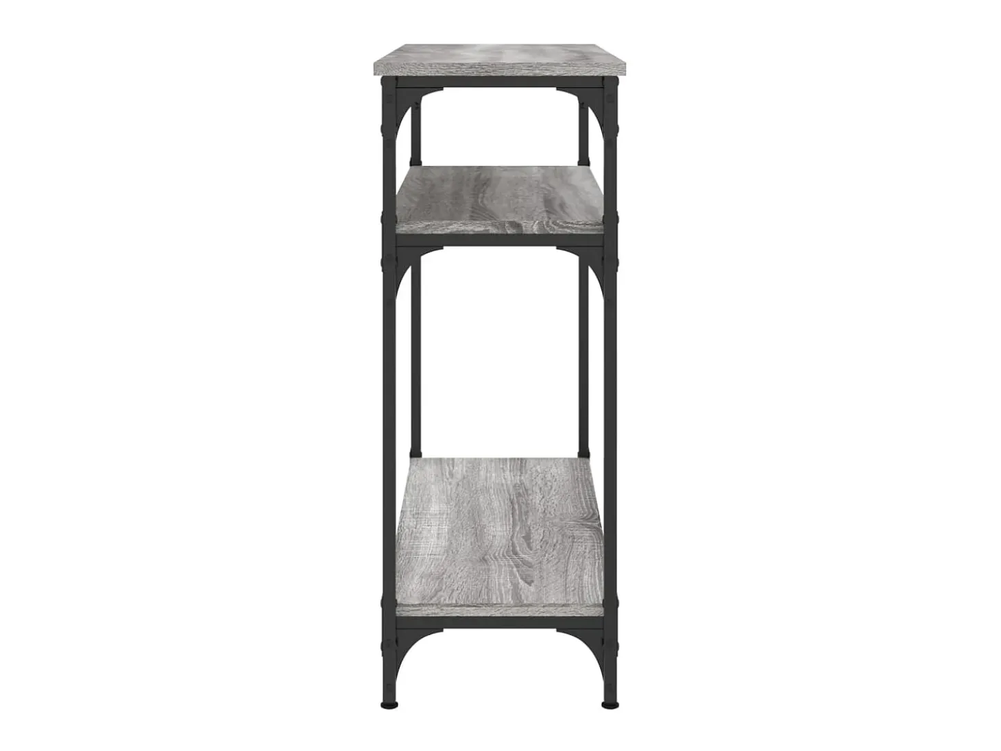 Mesa consola madera de ingeniería gris Sonoma 75x29x75 cm ES838596