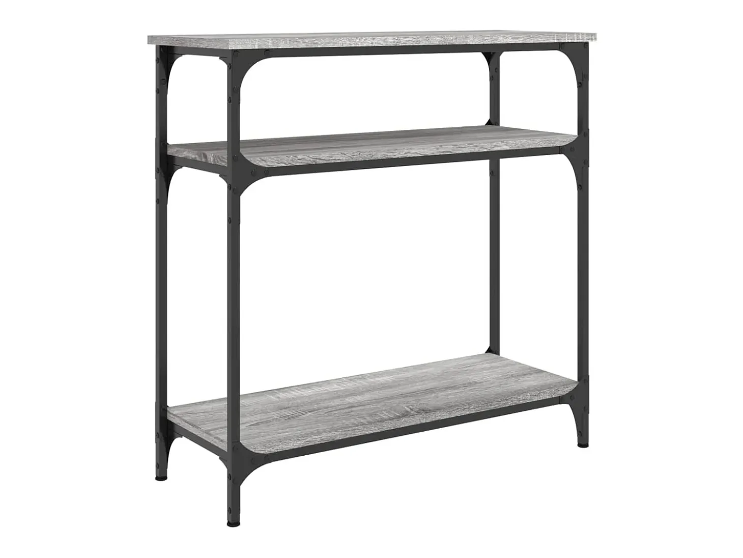 Mesa consola madera de ingeniería gris Sonoma 75x29x75 cm ES838596