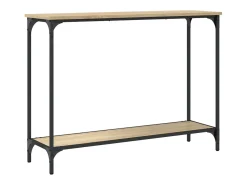 Mesa consola madera de ingeniería roble Sonoma 101x30,5x75 cm