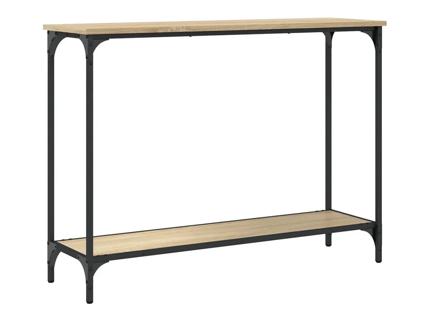 Mesa consola madera de ingeniería roble Sonoma 101x30,5x75 cm