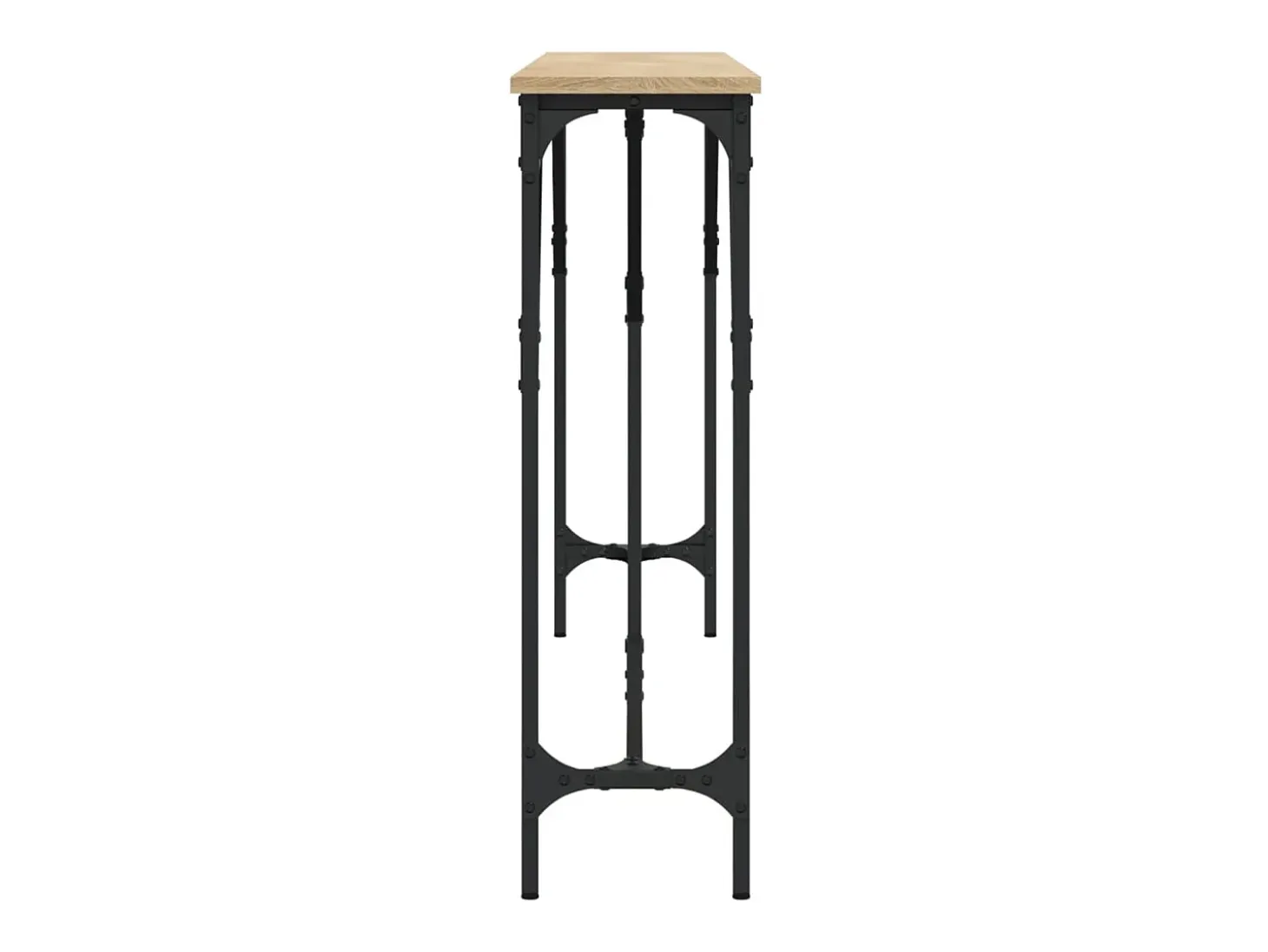 Mesa consola madera de ingeniería roble Sonoma 180x23x75 cm ES296453