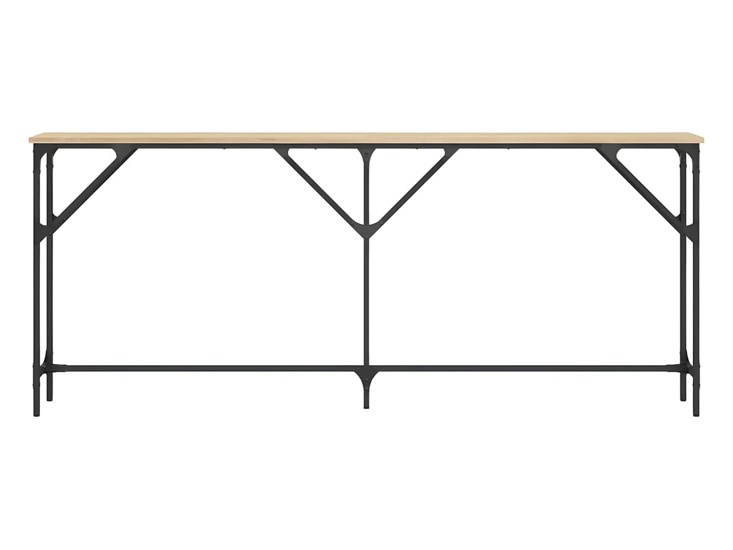 Mesa consola madera de ingeniería roble Sonoma 180x23x75 cm ES296453