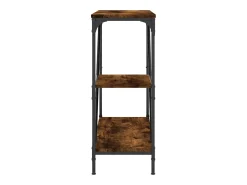 Mesa consola madera de ingeniería roble ahumado 88,5x30x75 cm