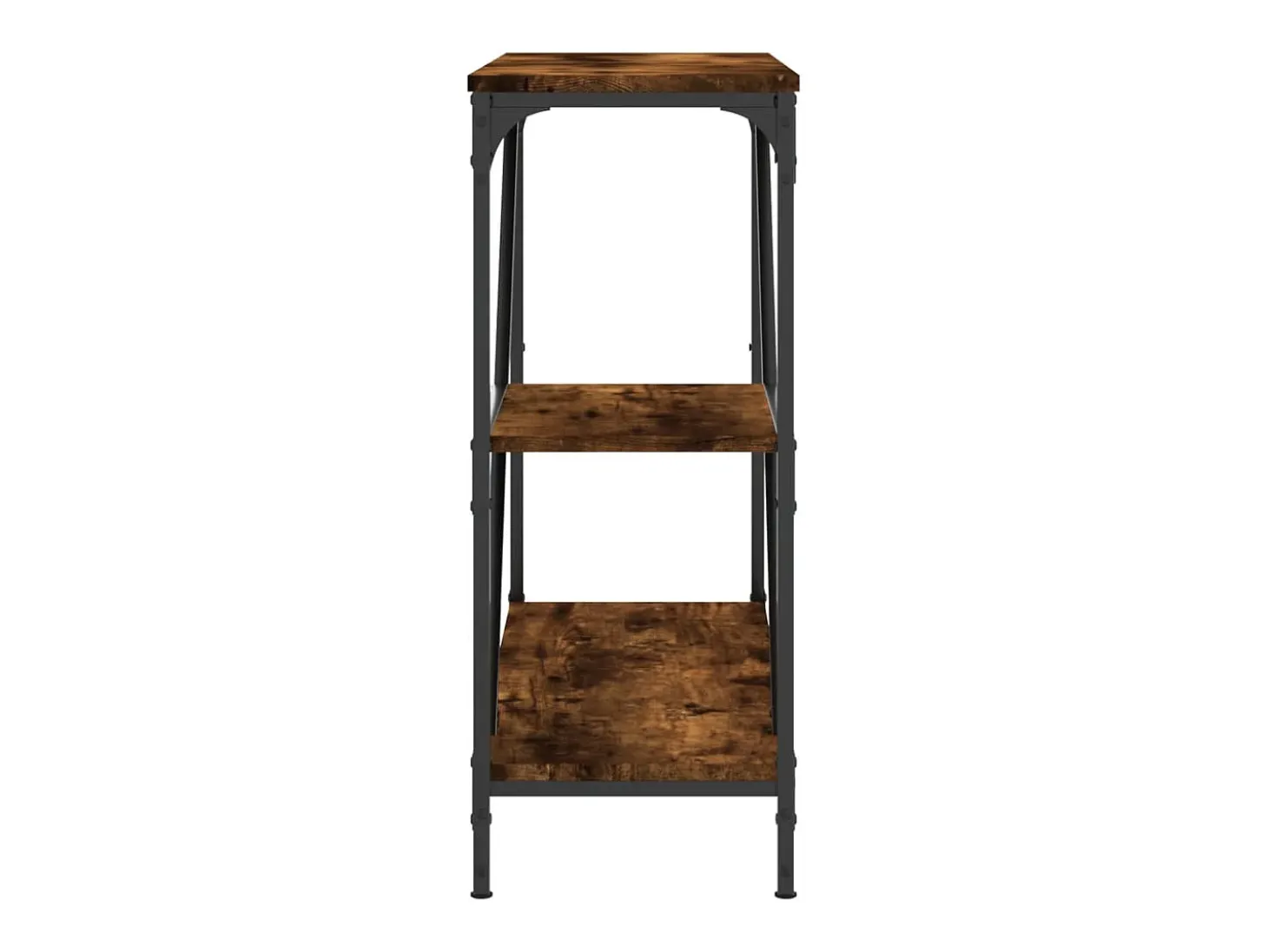 Mesa consola madera de ingeniería roble ahumado 88,5x30x75 cm