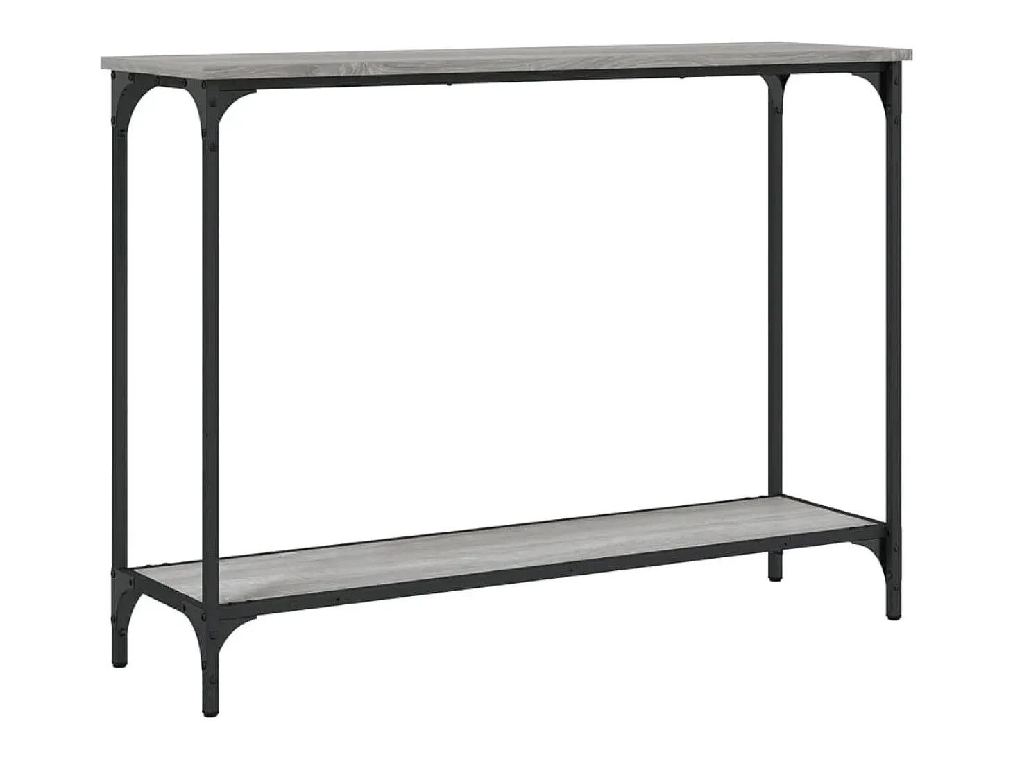Mesa consola madera de ingeniería gris Sonoma 101x30,5x75 cm