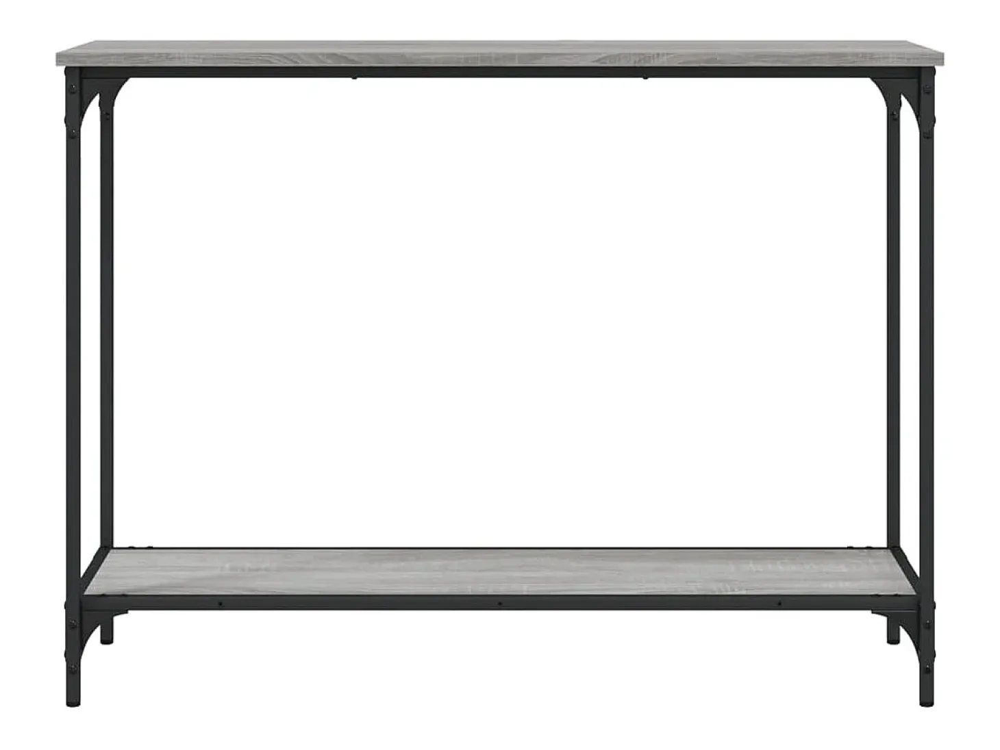 Mesa consola madera de ingeniería gris Sonoma 101x30,5x75 cm