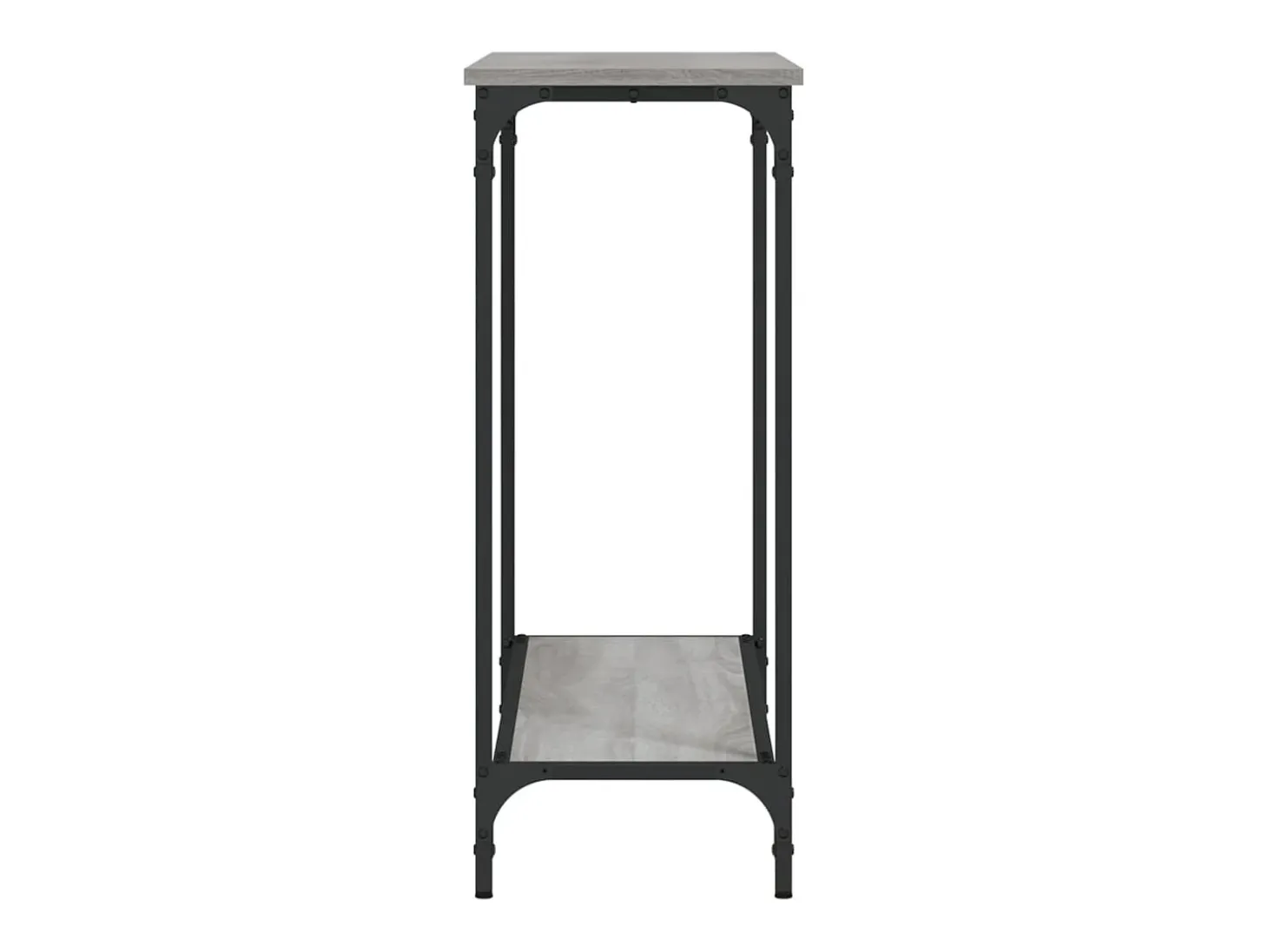 Mesa consola madera de ingeniería gris Sonoma 101x30,5x75 cm