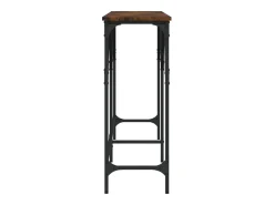 Mesa consola madera de ingeniería roble ahumado 180x29x75 cm ES485122