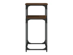 Mesa consola madera de ingeniería marrón roble 75x35,5x75 cm ES697025
