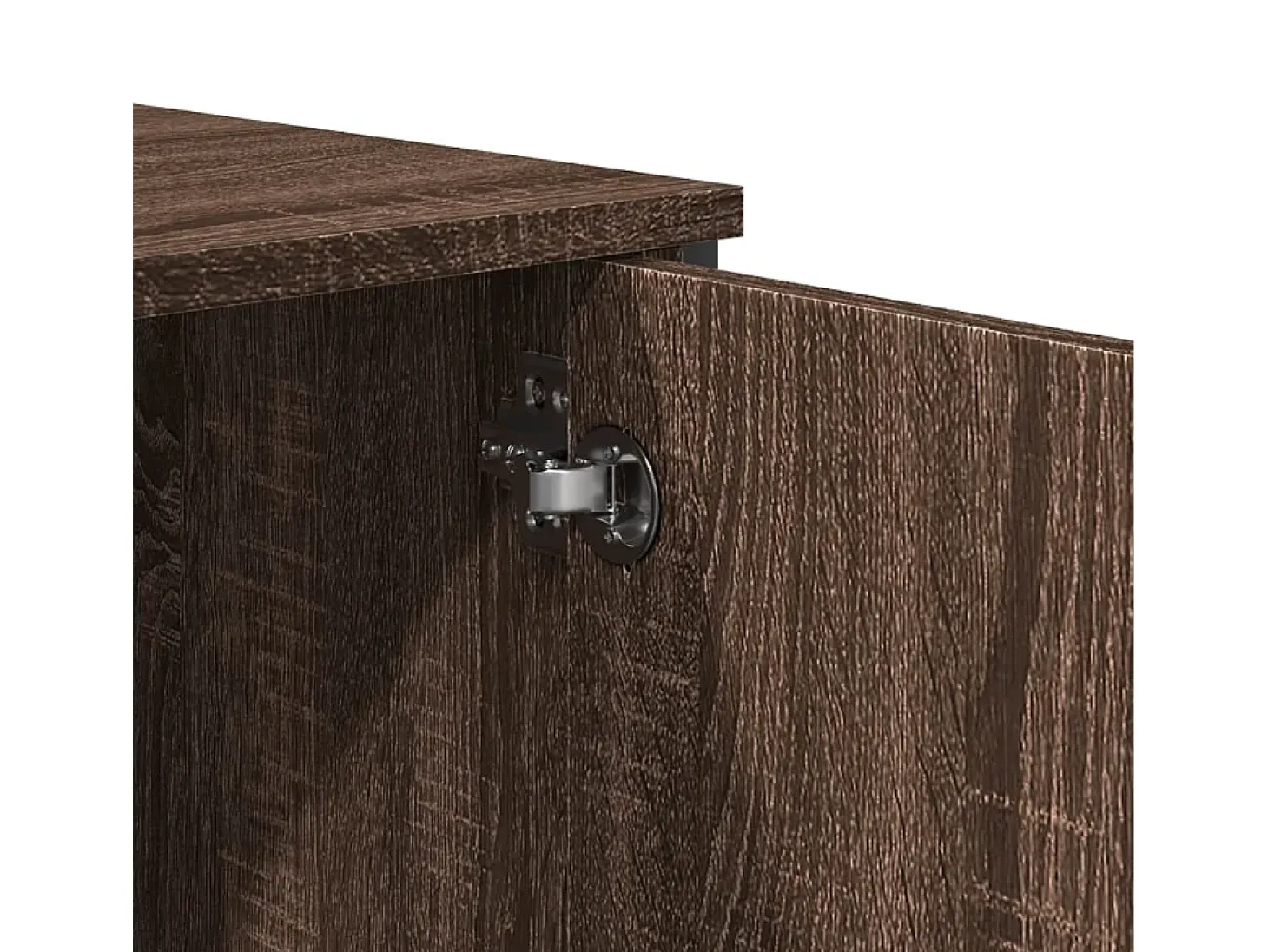 Mesa consola madera de ingeniería marrón roble 100x35x74,5 cm