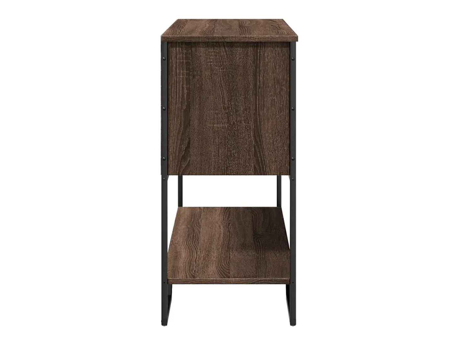 Mesa consola madera de ingeniería marrón roble 100x35x74,5 cm