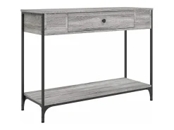 Mesa consola madera de ingeniería gris Sonoma 100x34,5x75 cm