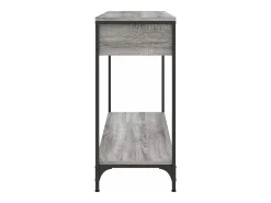 Mesa consola madera de ingeniería gris Sonoma 100x34,5x75 cm
