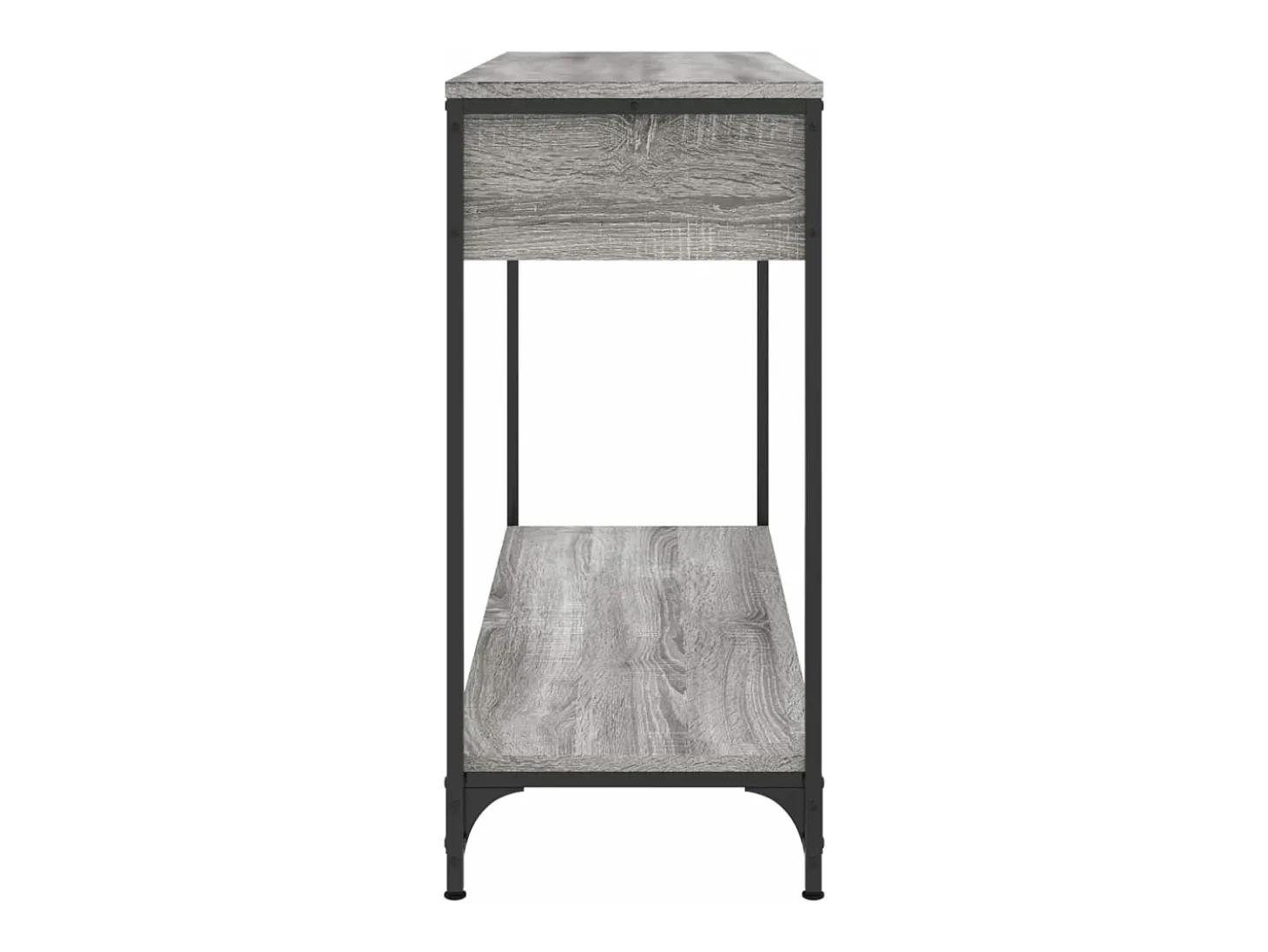 Mesa consola madera de ingeniería gris Sonoma 100x34,5x75 cm