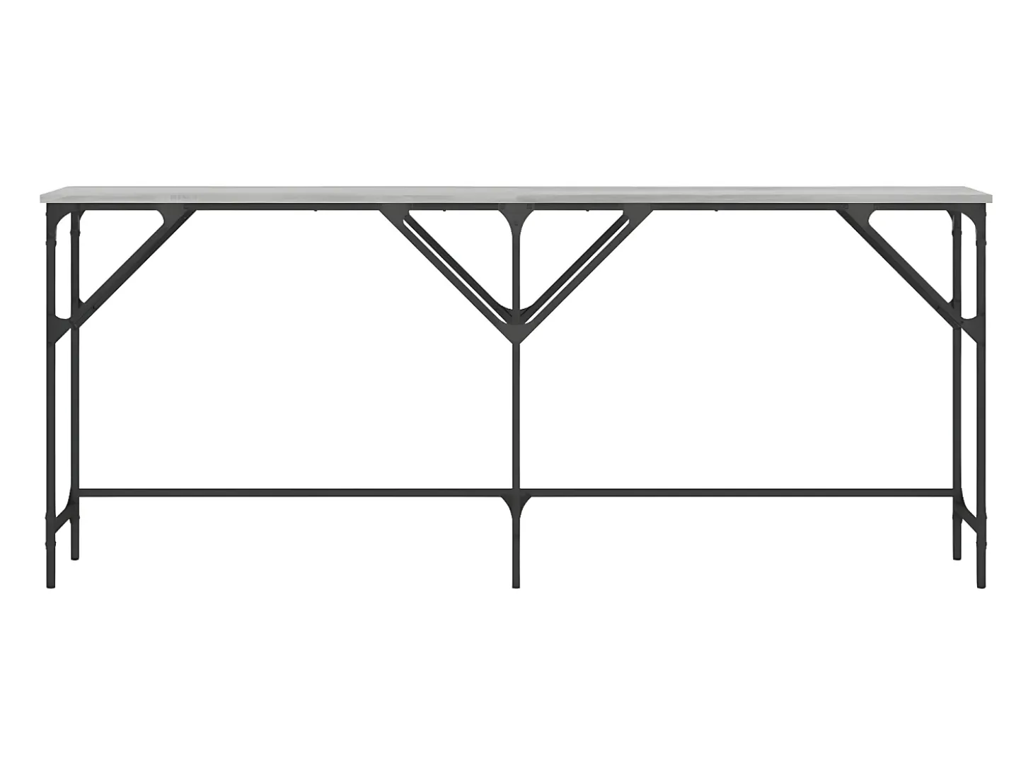 Mesa consola madera de ingeniería gris Sonoma 180x29x75 cm ES884893