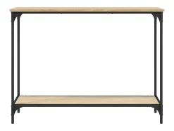Mesa consola madera de ingeniería roble Sonoma 101x30,5x75 cm ES861523