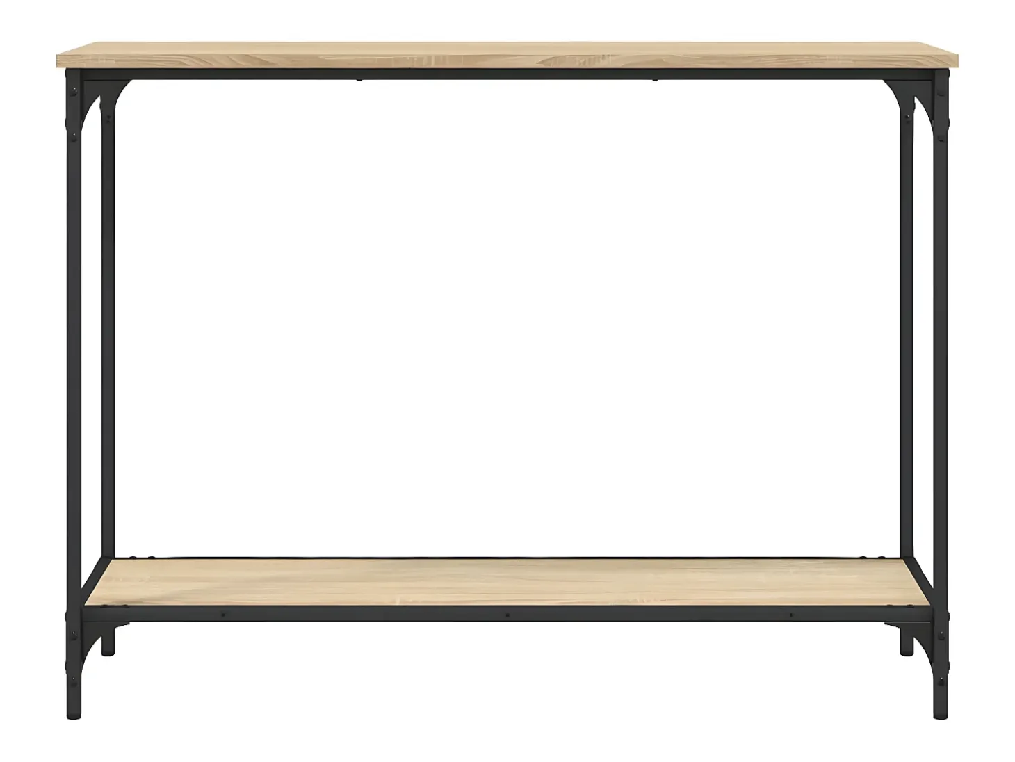 Mesa consola madera de ingeniería roble Sonoma 101x30,5x75 cm ES861523