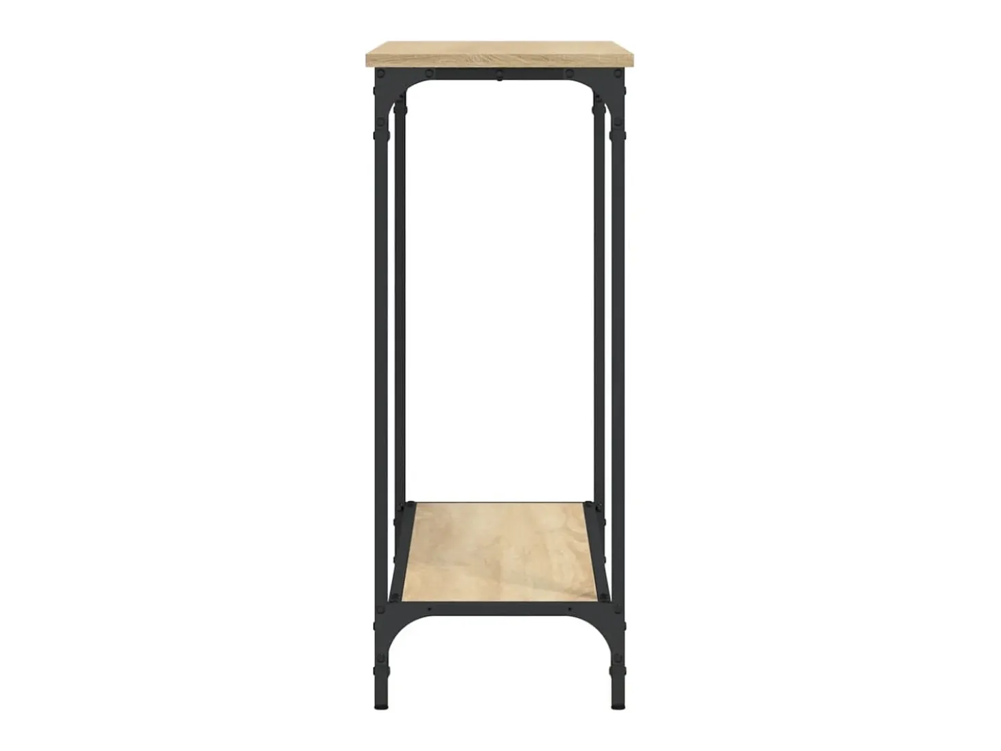Mesa consola madera de ingeniería roble Sonoma 101x30,5x75 cm ES861523