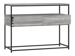Mesa consola madera de ingeniería gris Sonoma 100x40x75 cm