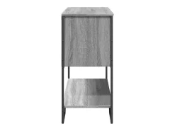 Mesa consola madera de ingeniería gris Sonoma 100x35x74,5 cm