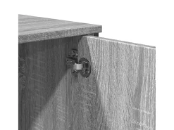Mesa consola madera de ingeniería gris Sonoma 100x35x74,5 cm