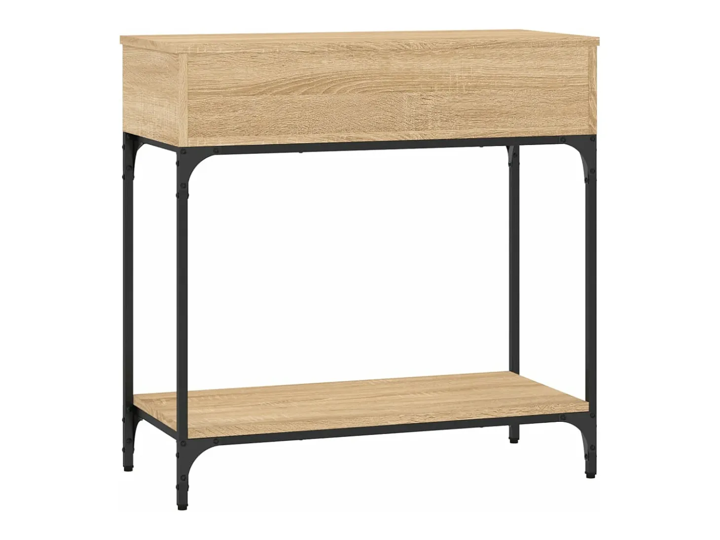 Mesa consola madera de ingeniería roble Sonoma 75x34,5x75 cm