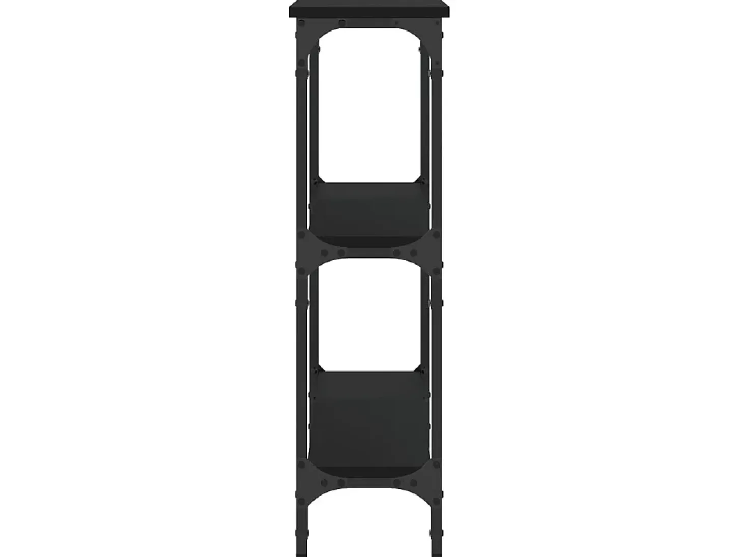 Mesa consola madera de ingeniería negra 100x22,5x75 cm ES579411