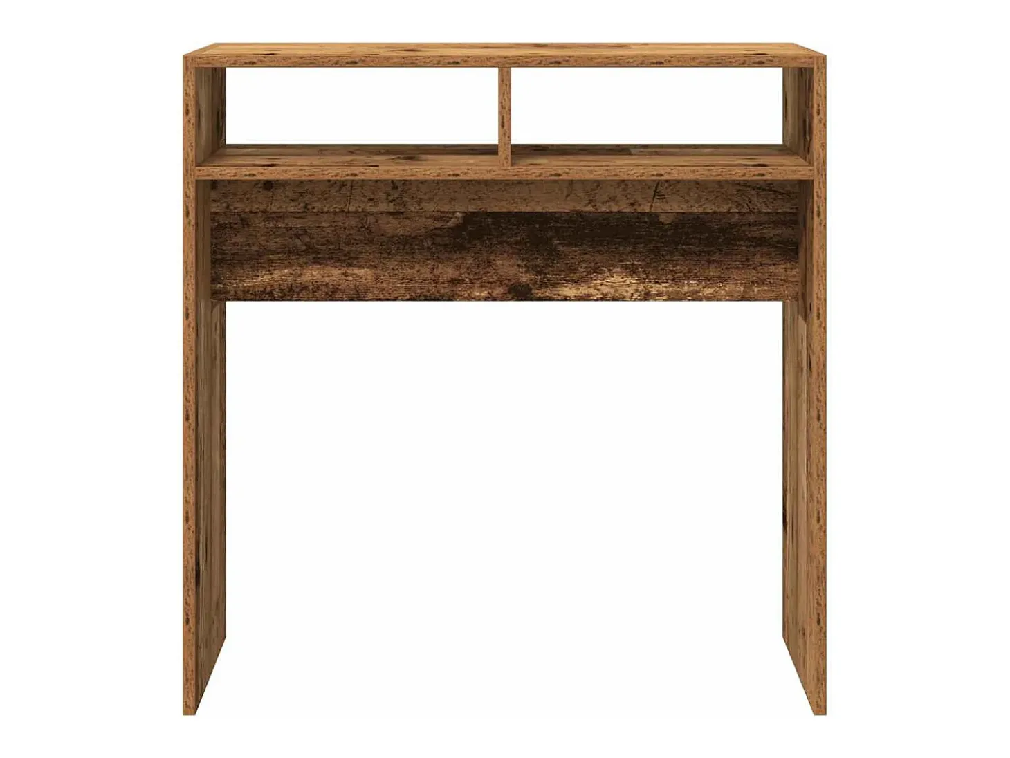 Mesa consola madera de ingeniería envejecida 78x30x80 cm