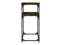 Mesa consola madera de ingeniería roble ahumado 100x35,5x75 cm