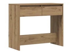 Mesa consola madera de ingeniería roble artesanal 89x41x76,5 cm