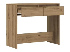 Mesa consola madera de ingeniería roble artesanal 89x41x76,5 cm