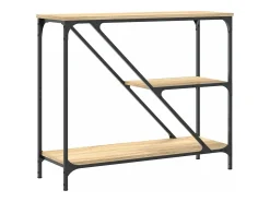 Mesa consola madera de ingeniería roble Sonoma 88,5x30x75 cm