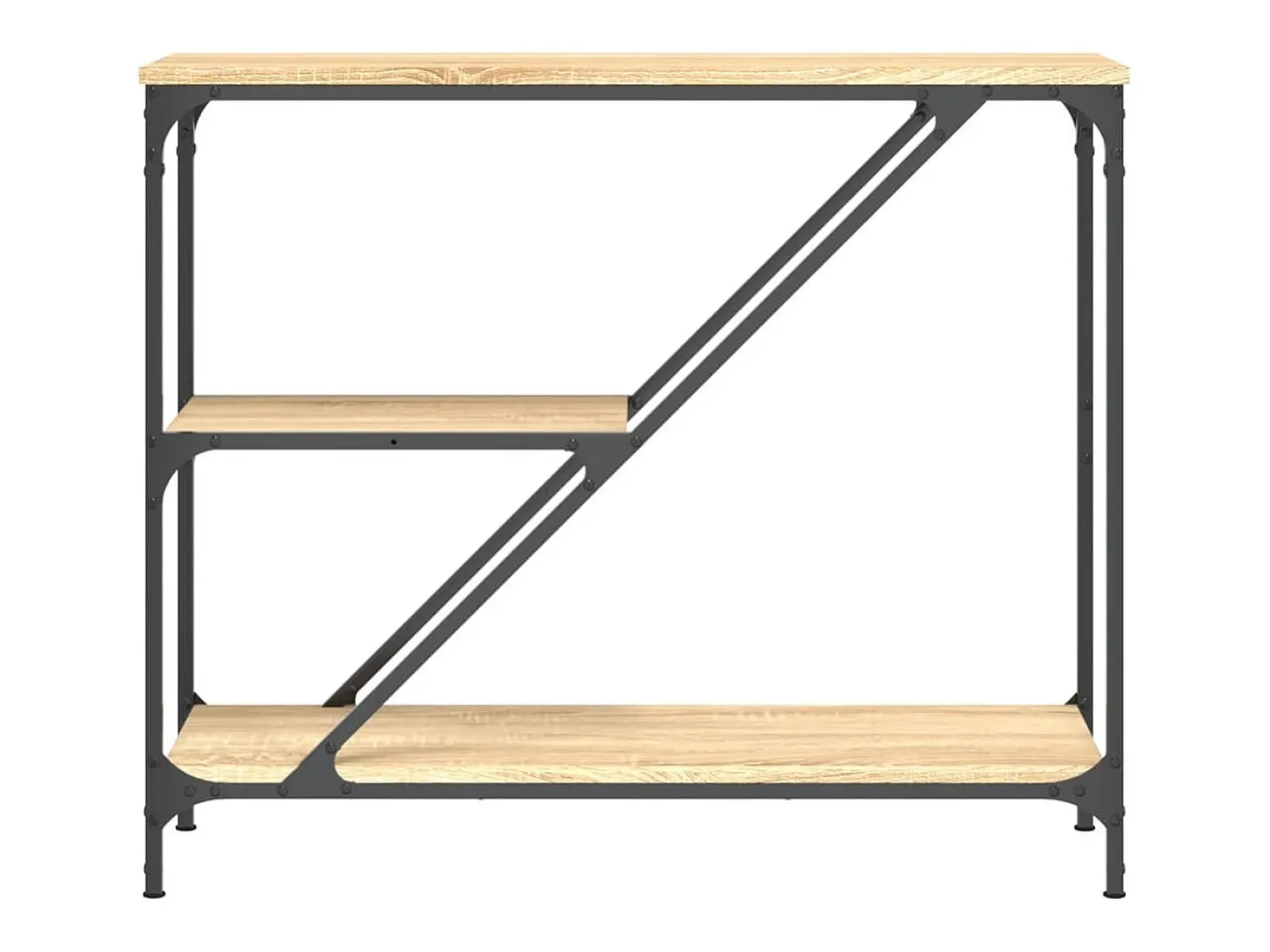Mesa consola madera de ingeniería roble Sonoma 88,5x30x75 cm