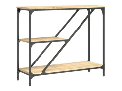Mesa consola madera de ingeniería roble Sonoma 88,5x30x75 cm