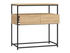 Mesa consola madera de ingeniería roble Sonoma 75x40x75 cm ES507627